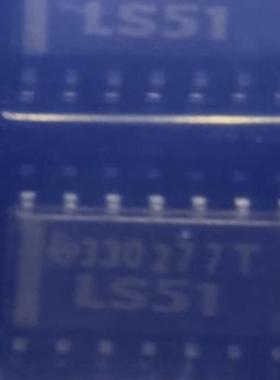 SN74LS51DR 丝印：LS51 SOP-14窄体 3.9MM 原装进口TI 现货直拍