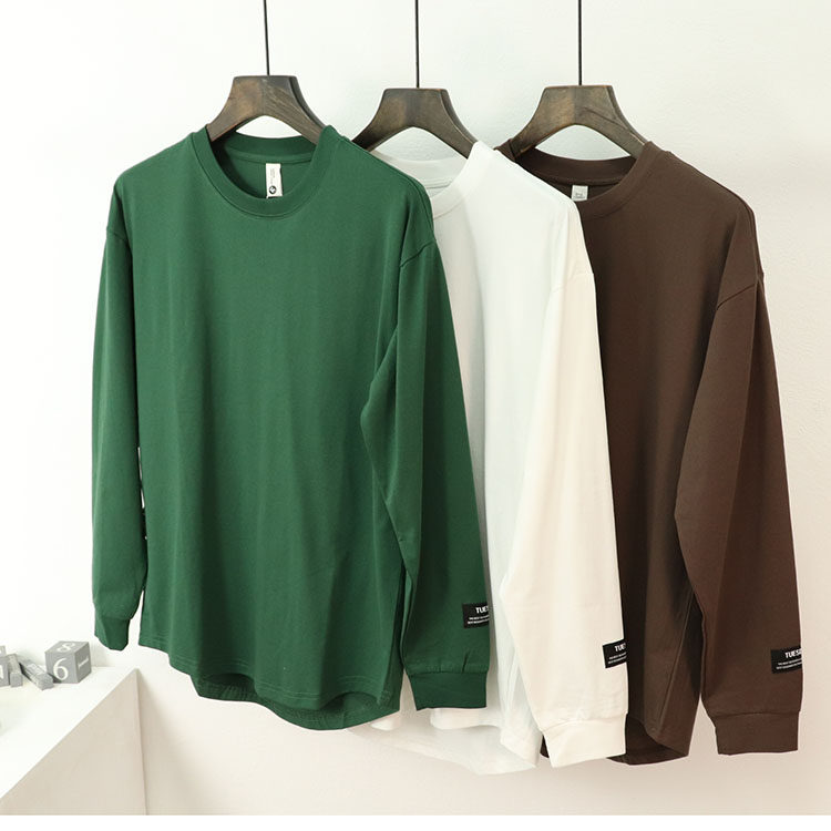 特价！2025新品新面料不起球男士秋装长袖T恤简约百搭休闲卫衣潮,男装,T恤,淘宝优惠券,粉丝福利购,淘宝优惠卷