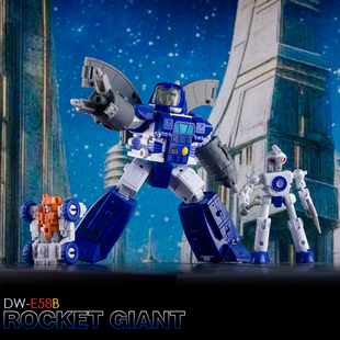 预定 包邮 吴医生 DWE58B 蓝色大力金刚 卫兵 机甲 极小 变形玩具