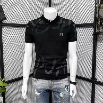 男士POLO衫2025新款欧货潮牌百搭翻领t恤夏季潮流高端帅气短袖衫