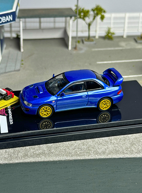 Hobby JAPAN1:64 斯巴鲁IMPREZA 22B STi 翼豹合金汽车模型