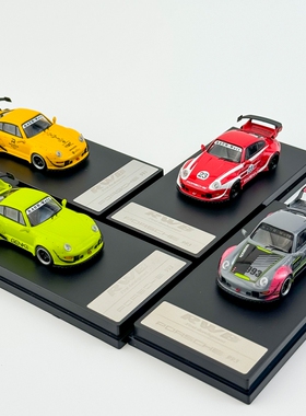 现货 WU Model 1:64  保时捷RWB 993 仿真合金汽车模型 收藏摆件