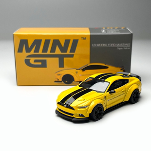 现货 MINIGT 1:64 #1077 福特 野马 MUSTANG 宽体 合金汽车模型