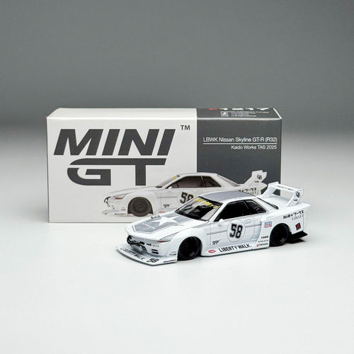 MINIGT 1:64 #1217 日产GTR32 Kaido Works TAS 2025合金汽车模型