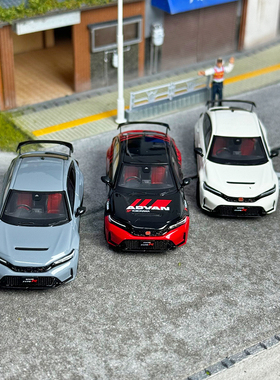 Hobby Japan HJ 本田思域 Type-R FL5 modulo版 1/64合金汽车模型