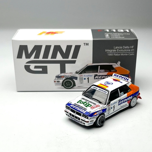 MINIGT 1:64 #1131 蓝旗亚 Delta HF Integrale 合金汽车模型