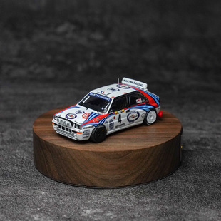 TW Tarmac 1:64 蓝旗亚Lancia Delta HF 4号 马天尼 合金汽车模型