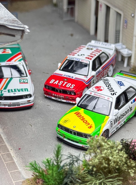 现货 Mortal 1:64 宝马 M3 E30 MK1 Sedan DTM 赛事 合金汽车模型