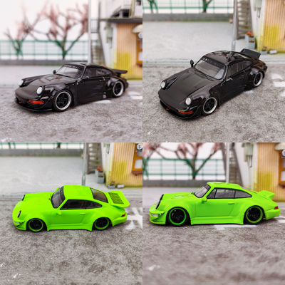 Flame保时捷合金164汽车模型