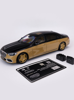 AlmostReal 似真 1:18 奔驰S迈巴赫S680 合金仿真汽车模型 静态