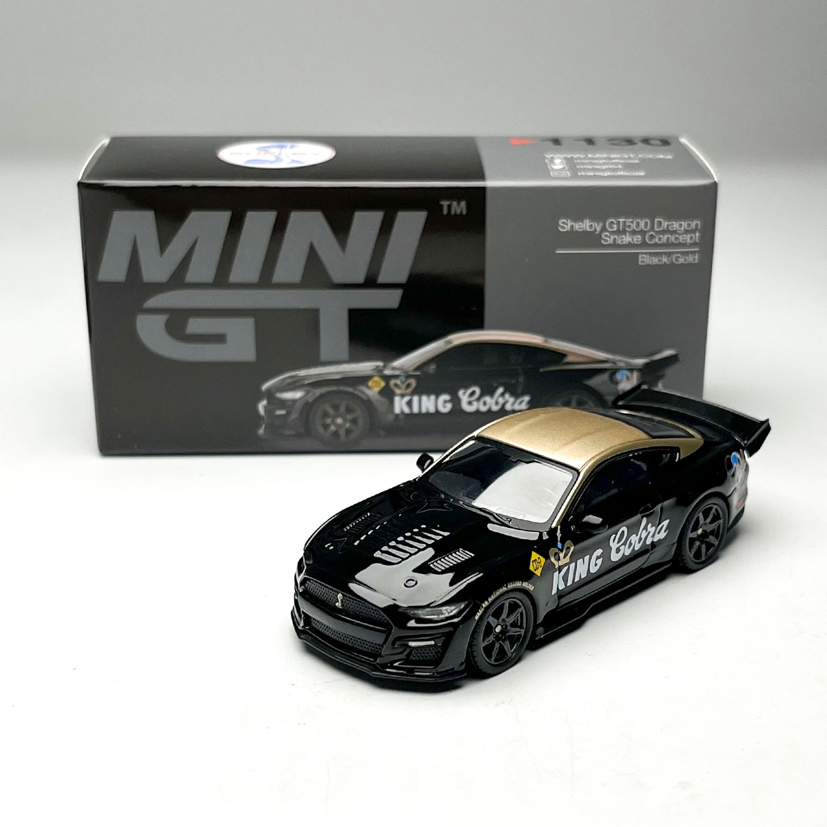 MINIGT 1:64 #1130 野马 谢尔比 GT500 合金汽车模型 收藏摆件 - 实物图