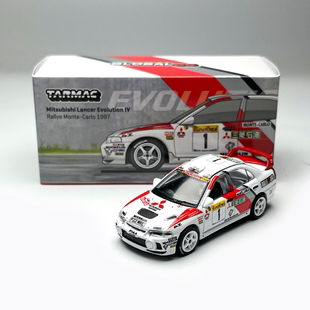 Tarmac Works TW1:64 三菱Lancer Evo IV1997蒙特卡洛#1 合金车模