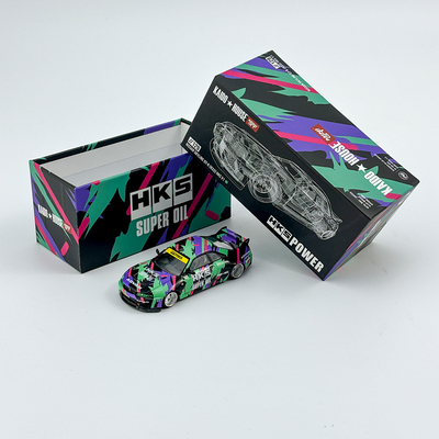 Kaido House+MINIGT 1:64 #129日产尼桑GTR R33 HKS合金汽车模型
