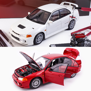 现货 MH MOTORHELIX 1:18 三菱 EVO4 合金全开汽车模型 收藏摆件