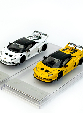 现货 King Model 1:64 小牛 LB 宽体 Huracan 合金汽车模型 开盖