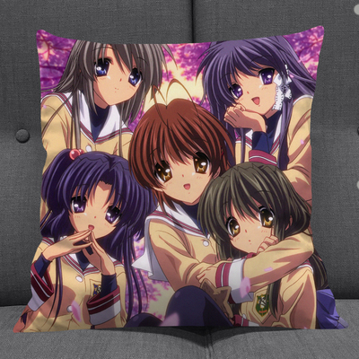 clannad动漫周边抱枕动漫明星真人照片定制靠枕孩子通用坐垫现货