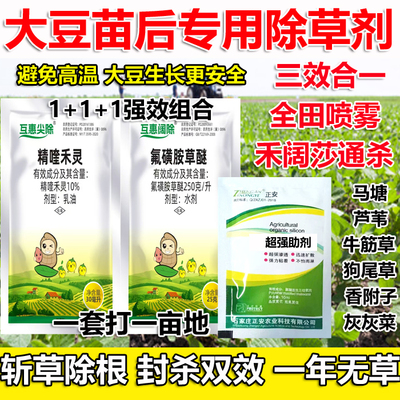 大豆除草剂大豆田苗后专用除草剂黄豆专用尖叶阔叶除草剂大豆专用