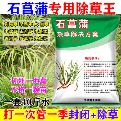 石菖蒲苗后除草剂禾阔双除不伤苗