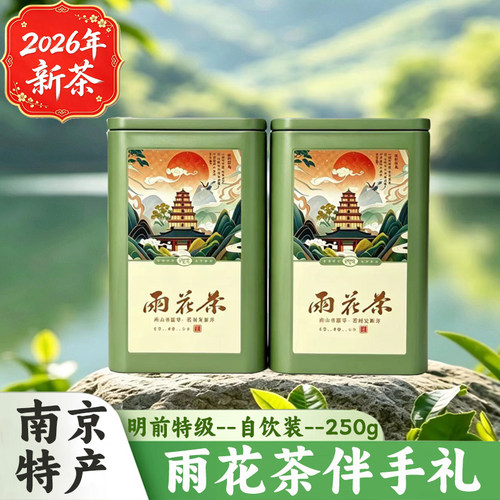 南京特产雨花茶明前特级简装罐装