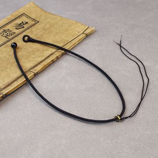 进口米兰绳简约吊坠绳锁骨链玉佩蜜蜡水晶翡翠挂绳项链绳子不褪色