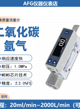 TC5200数显高精度热式气体质量流量计测量二氧化碳氩气RS485通讯