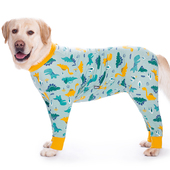 大狗狗衣服薄款 防掉毛金毛拉布拉多中大型犬宠物包肚护关节四脚衣