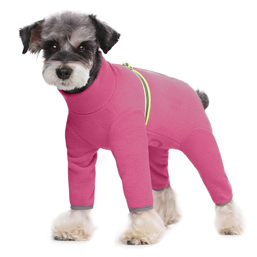 狗狗衣服秋冬装泰迪比熊小型犬加厚摇粒绒保暧长袖宠物四脚衣