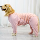 秋冬德绒保暖狗狗全包护肚衣中大型犬拉布拉多金毛宠物防脏四脚衣