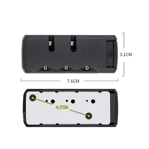 S147#、行李箱锁配件密码锁、旅行箱包锁/拉链锁/固定锁、密码锁