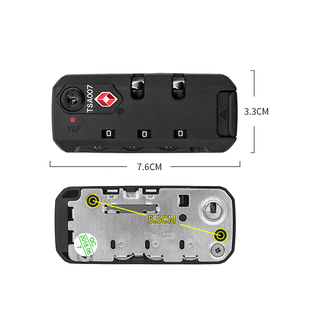 S089小米行李箱锁配件TSA13116密码 旅行箱包锁 拉链锁 固定锁 锁