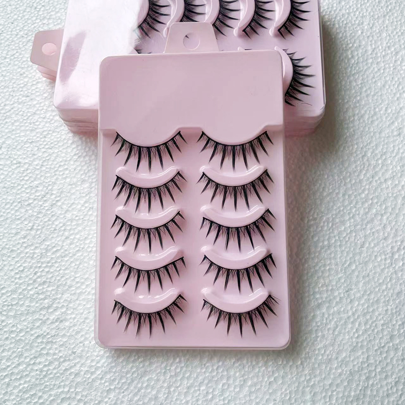 浓密长款整条硬梗假睫毛