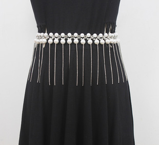 腰带流苏腰链女水钻酷ins装饰配裙子肚皮舞性感身体链条lisa同款