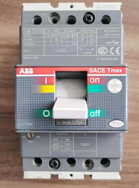 ABB空开塑壳断路器SACE TMAX T1N 160 3P 50A 125A 160A现货