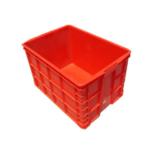 755周转箱加厚储物盒工业塑胶箱特大号服装制衣厂带盖带轮物流u.