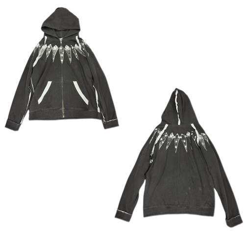 「独家现货」- 时间theend 非UNDERCOVER 05AW初代小丑黑灰连帽衫