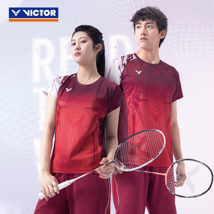 VICTOR胜利羽毛球服男女丹麦/法国国家队大赛TD推广版专业运动服