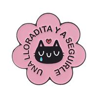 Spanish: Everything will be fine, healing cats, metal badges, brooches, positive energy, encouraging badges, clothes and accessories thumbnail 3