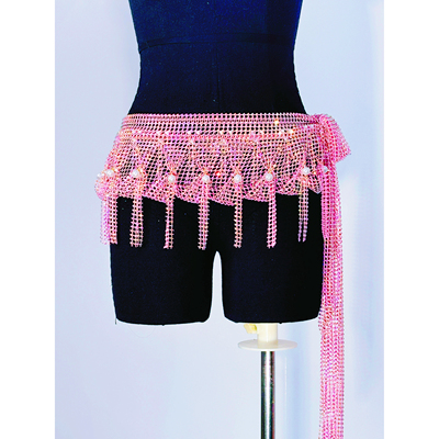 沐熙佳肚皮舞12号精品网钻腰链