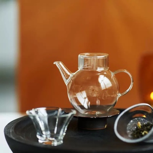 泡茶壶家用小单壶加厚水壶耐高温纯手工一人专用茶杯 玻璃茶壶新款