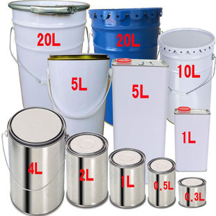 白皮桶 /空桶/调漆桶/调漆罐/厚大铁桶/花篮桶/油漆铁桶/10L/20L