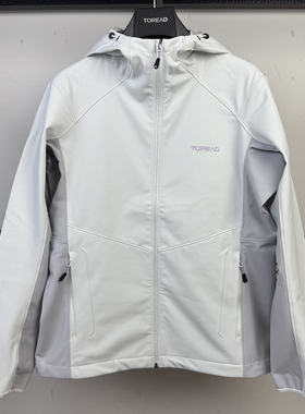 探路者软壳衣女 25秋冬新户外透气防泼水连帽夹克外套TAEEAN92014