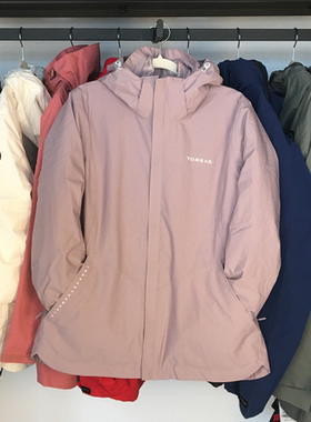 探路者羽绒冲锋衣女22秋冬三合一可脱卸两件套羽绒服 TAWWAK92206