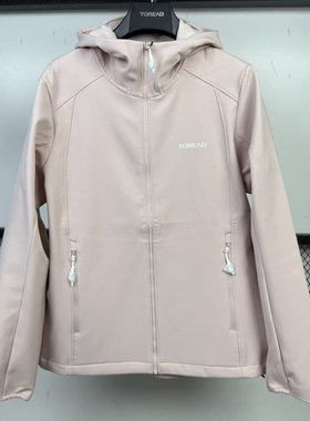 探路者软壳衣女 25秋冬户外防风保暖连帽轻量休闲外套TAEEAN92054