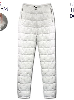 2025冬装新款WILLIAM 羽绒裤女高腰亮面加厚双面外穿显瘦大码棉裤