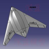 攻击11隐身无人战斗机飞机数模CATIA格式 三维立体设计文件