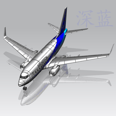 波音737-500仿真飞机航模型UG/MAX三维立体文件多种格式可转换