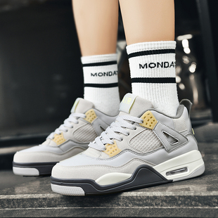 男童AJ4篮球鞋大码运动鞋女孩大码鞋电母青少年学生大童球鞋40码