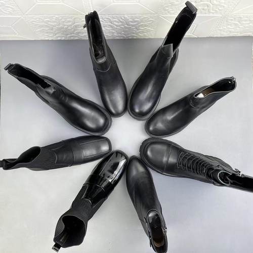 康莉旗下品牌牛皮马丁靴女鞋短靴