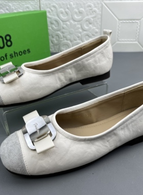 353638奥莱撤柜处理蝴蝶结时装女鞋高品质新款防滑耐磨浅口单鞋清