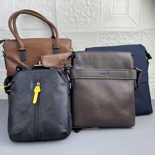 奥莱撤柜牛皮男士胸包男包时尚休闲单肩包斜挎包韩版胸前小背包潮